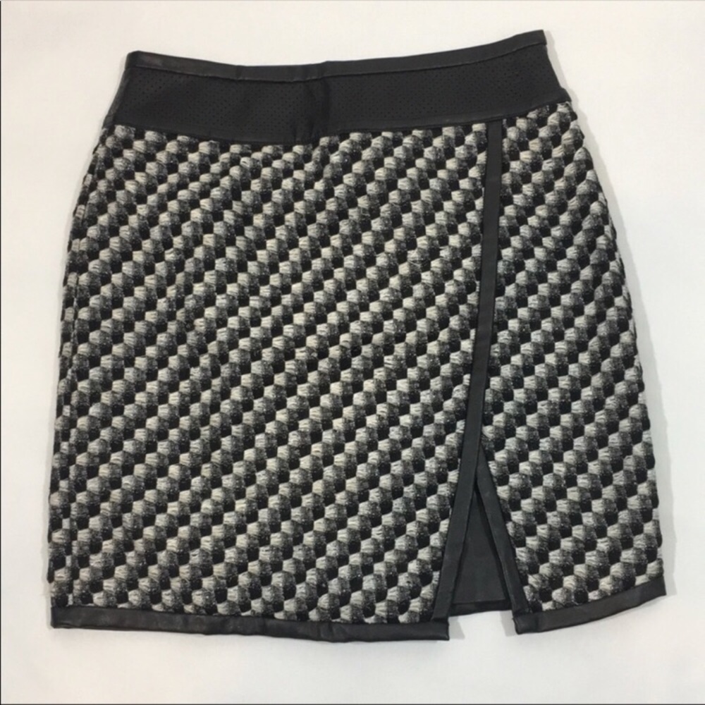 NWOT Ann Taylor Faux Leather Wrap Skirt